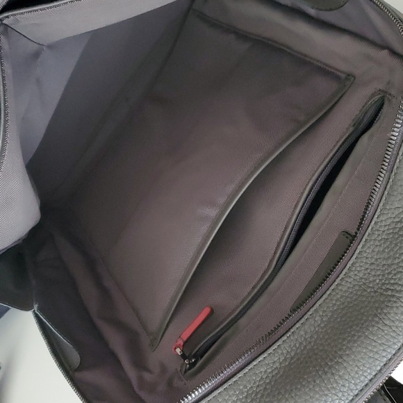 Tumi Landon Alcott Fine Leather Backpack in Gray - Picture 10 of 14